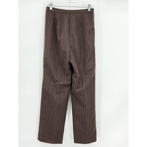 Lafayette 148 New York Brown Trouser Pant Pleated Size 8 - Picture 2 of 6